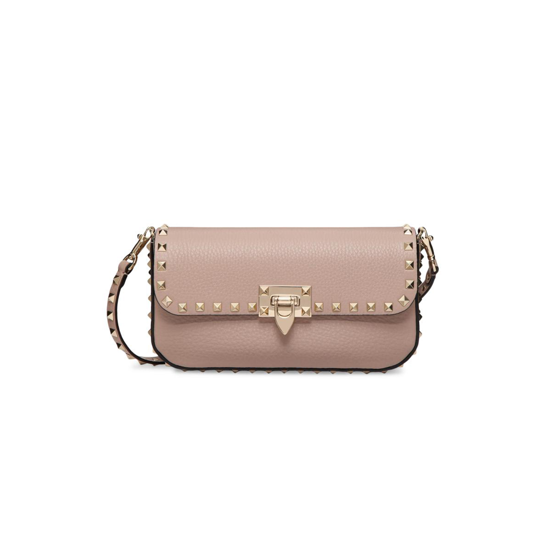 Va1e*ntin0 garavani rockstud grainy calfskin shoulder bag (24*12*6cm)